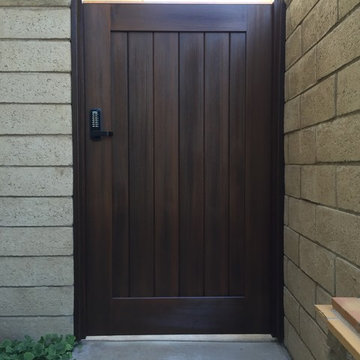 Clean and Simple Custom Wood Gates by Garden Passages