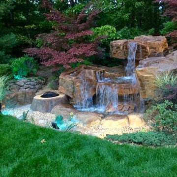ClifRock Outdoor Water Feature & Fire Pit n Connecticut