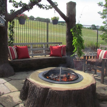 ClifRock Tree Stump Outdoor Fire Pit in Connecticut