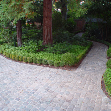 Cobblestone walkway