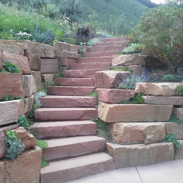 Colorado Red Sandstone steps