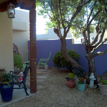 Colorful courtyard