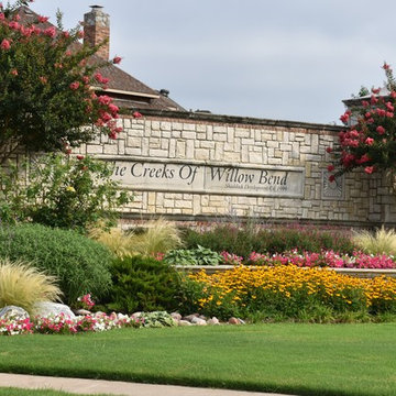Colorful HOA Entrance Beds