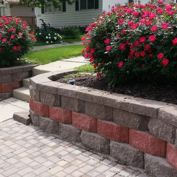 Colorful Retaining Wall