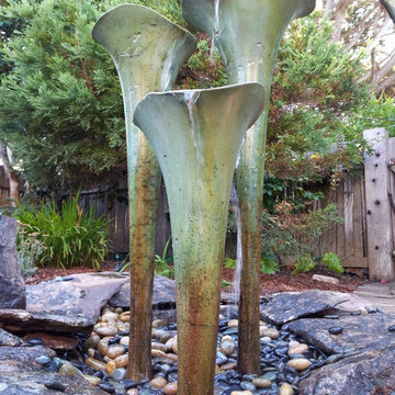 Concrete "Lillies" Water Feature