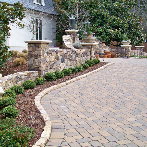 Concrete Paver Driveway Edging Photos & Ideas Houzz