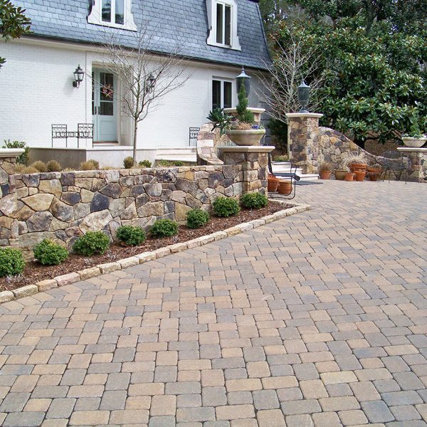 Concrete Paver Driveway Edging Photos & Ideas Houzz