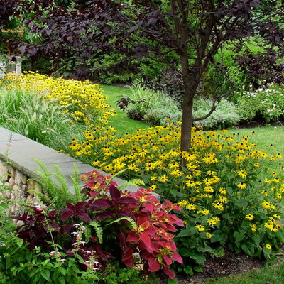 Inspiration for a small traditional full sun backyard landscaping in Boston for summer.