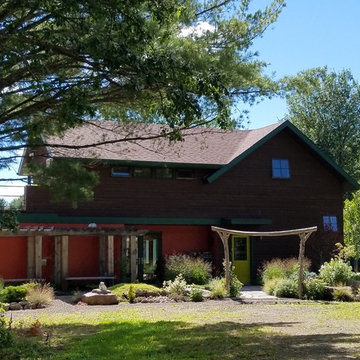 Contemporary by the Lake with a Japanese Feel