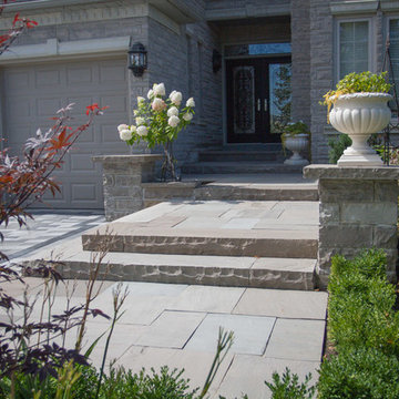 Contemporary Front Landscaping - Richmond Hill