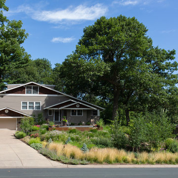 Contemporary Front Yard Meadow