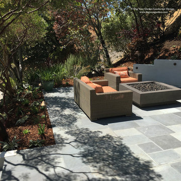 Contemporary Landscape and  Exterior Remodel in Kentfield, CA