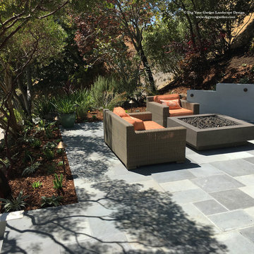 Contemporary Landscape and Exterior Remodel in Kentfield, CA