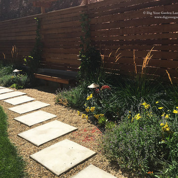 Contemporary Landscape Design for a Narrow Back Yard in Napa, CA