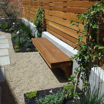Contemporary Landscape Design for a Narrow Back Yard in Napa, CA