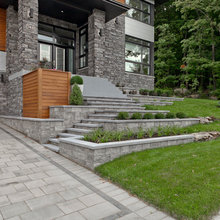 Front steps and path
