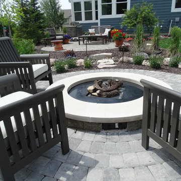 Contemporary Outdoor Gas Fire pit