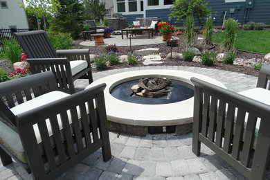Contemporary Outdoor Gas Fire pit