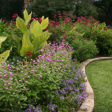 Contemporary Pool Compliments English Garden Style