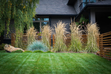 This is an example of a contemporary garden in Calgary.