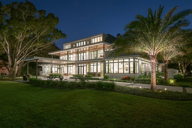 Contemporary Residential Landscape Design - Bayshore Blvd. - Tampa, FL
