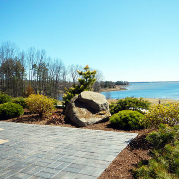 Contemporary Seacoast Residence Upper Conifer Garden