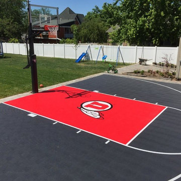 Cool Home Court Installation by SnapSports in Utah