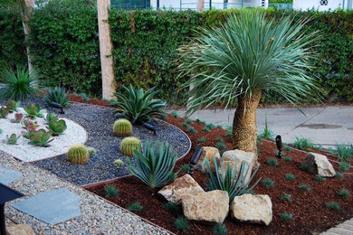 This is an example of a mediterranean landscaping in Los Angeles.