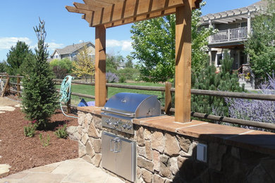 This is an example of a traditional landscaping in Denver.