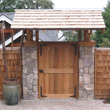 Covered entry gate