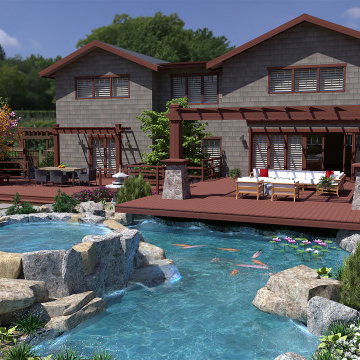 Craftsman Home with Japanese Garden