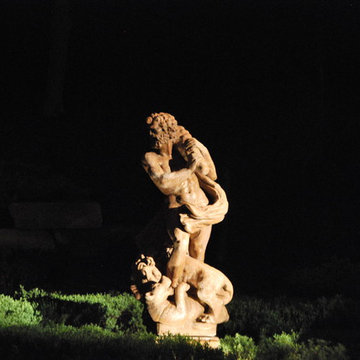 Cross Lighting On Sculpture
