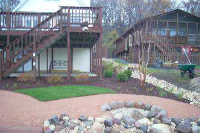 Crushed stone path to lake and firepit area, Waterford WI 2010