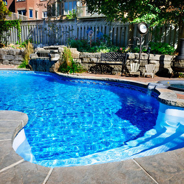 Crystal Clear Swimming Pool Made from paving Tiles Lawrenceville Georgia