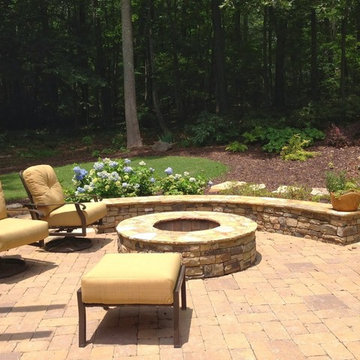 Cumming Entertainment Space with Pergola and Firepit by Award Winning Roswell La