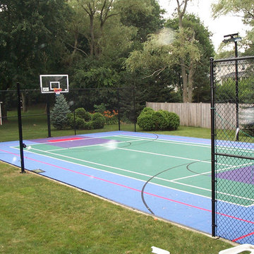 Custom Backyard Basketball Court in Andover