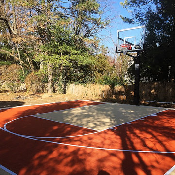 Custom Backyard Basketball Court