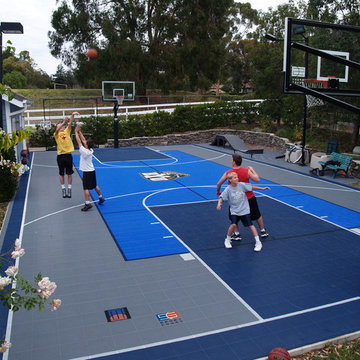 Custom Backyard Multi-Sport Court and Accessories