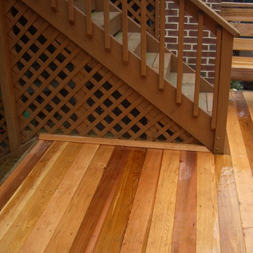 Custom Cedar Deck and Steps