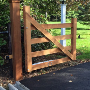 Custom Cedar Driveway Gate