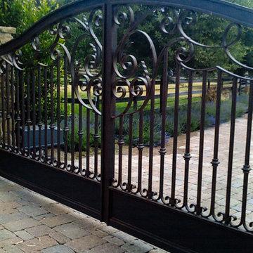 Custom Iron driveway gate