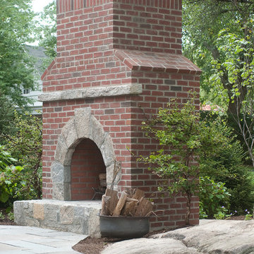 Custom Outdoor Kitchen, Fireplace and Dining