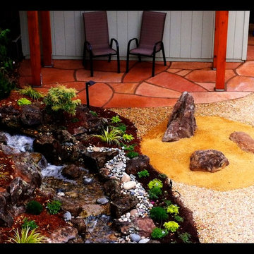 Custom Patio and Water Feature