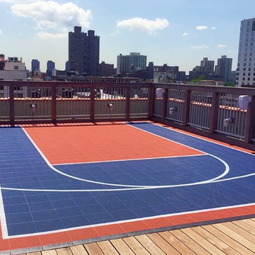 Custom Rooftop Basketball Court