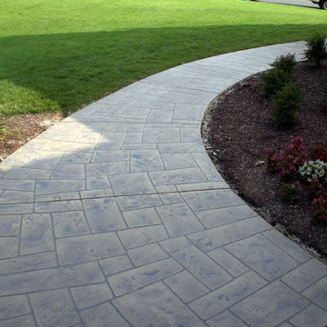 Custom Stamped Concrete Walkway