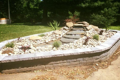 Custom Water Features, Wall, & Planting