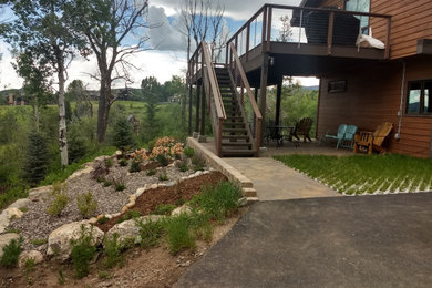 This is an example of a traditional landscaping in Denver.