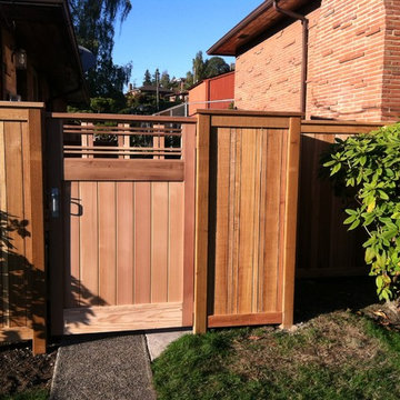 Decorative entry gate.