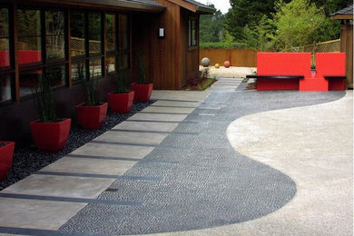 Design ideas for a modern landscaping in San Francisco.