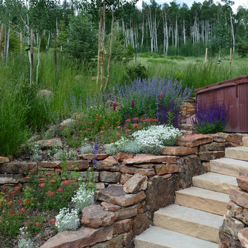 Design - Build Mountain Home Landscape in Eagles Nest